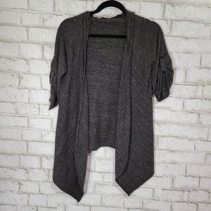 Alternative lightweight hooded gray sweater